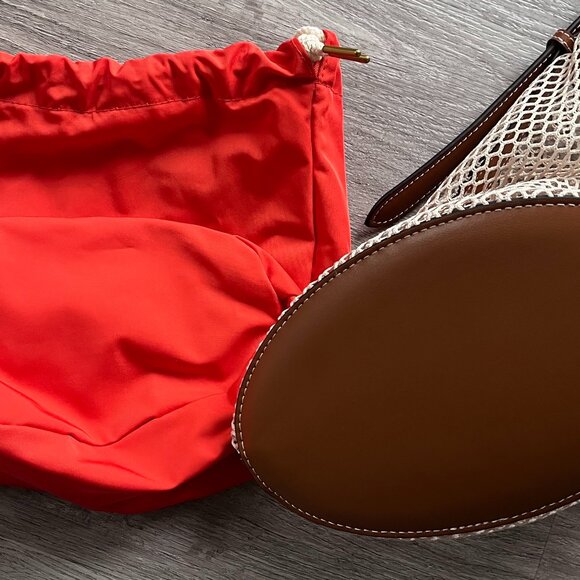 ZARA Fisherman Bucket Bag Orange - Picture 7 of 8